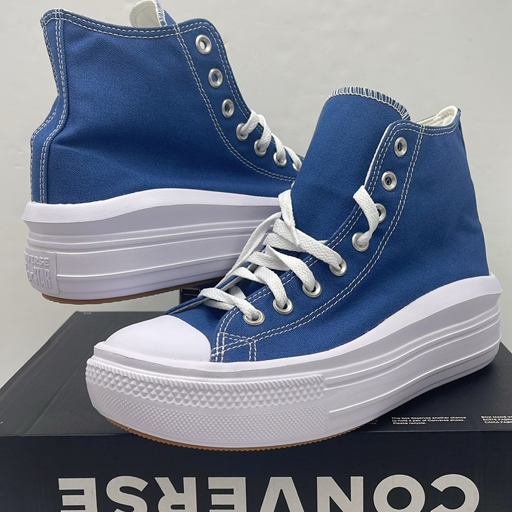 Converse WMNS High-Top Platform Sneakers A09395C
CTAS MOVE HI
ARMOR BLUE/WHITE - Picture 10 of 16